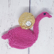 Load image into Gallery viewer, Flamingo Knitting Pattern, PDF, Chocolate Cover Knitting Pattern