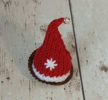 Load image into Gallery viewer, Knitted Santa Hat Chocolate Cover, Ferrero Rocher Christmas Santa Hat Cover