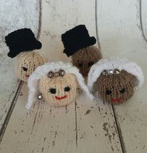 Load image into Gallery viewer, Bride & Groom Knitting Pattern, PDF, Ferrero Rocher Chocolate Cover