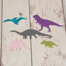 Load image into Gallery viewer, Felt Dinosaur Set, Die Cut Felt Dinosaurs