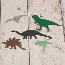 Load image into Gallery viewer, Felt Dinosaur Set, Die Cut Felt Dinosaurs