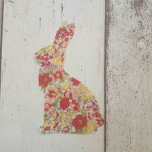 Load image into Gallery viewer, Large Spring Fabric Easter Bunnies, Die Cut Fabric Bunny Rabbits