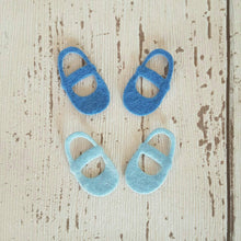 Load image into Gallery viewer, Felt Baby Shoe Shapes, Die Cut Felt Baby Shoes