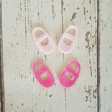Load image into Gallery viewer, Felt Baby Shoe Shapes, Die Cut Felt Baby Shoes