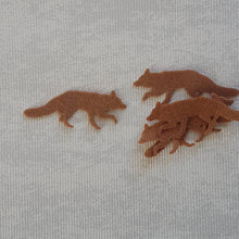 Load image into Gallery viewer, Felt Foxes, Die Cut Felt Fox