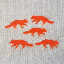 Load image into Gallery viewer, Felt Foxes, Die Cut Felt Fox