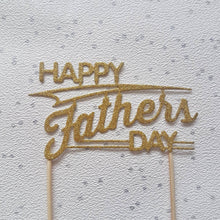 Load image into Gallery viewer, Father's Day Cake Topper, Glitter Cake Topper, Cake Decoration, Cake centrepiece, Dad Cake Topper, Father's Day, Grandad Cake Topper