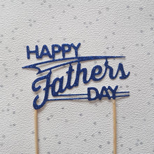 Load image into Gallery viewer, Father's Day Cake Topper, Glitter Cake Topper, Cake Decoration, Cake centrepiece, Dad Cake Topper, Father's Day, Grandad Cake Topper