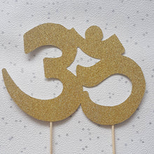 Load image into Gallery viewer, Om Symbol Cake Topper, Yoga Cake Topper, 30th Birthday Cake Topper