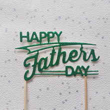 Load image into Gallery viewer, Father's Day Cake Topper, Glitter Cake Topper, Cake Decoration, Cake centrepiece, Dad Cake Topper, Father's Day, Grandad Cake Topper