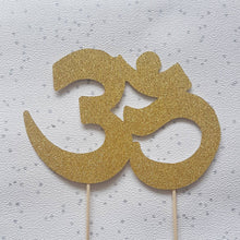 Load image into Gallery viewer, Om Symbol Cake Topper, Yoga Cake Topper, 30th Birthday Cake Topper
