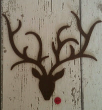 Load image into Gallery viewer, Large Felt Rudolph with Red Button Nose, Die Cut Felt Reindeer