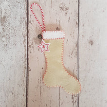 Load image into Gallery viewer, Sew Your Own Felt Christmas Stocking Ornament Kit