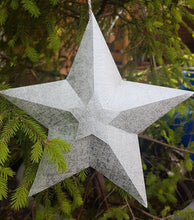 Load image into Gallery viewer, 3D Paper Star Kit. Die Cut Scandi Star Kit, Paper Star Ornament