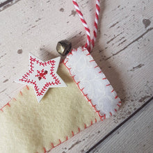 Load image into Gallery viewer, Sew Your Own Felt Christmas Stocking Ornament Kit