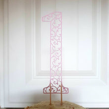 Load image into Gallery viewer, First Birthday Cake Topper, Glitter One Cake Topper, 1st Birthday Cake Topper, 1st Wedding Anniversary Cake Topper