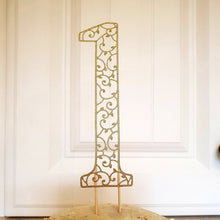 Load image into Gallery viewer, First Birthday Cake Topper, Glitter One Cake Topper, 1st Birthday Cake Topper, 1st Wedding Anniversary Cake Topper