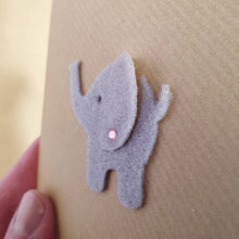 Load image into Gallery viewer, Felt Elephants, 3D, Die Cut Elephant