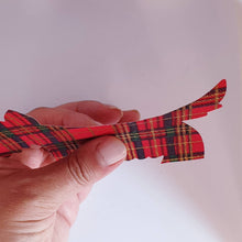 Load image into Gallery viewer, Tartan Scottie Dog Applique, Die Cut Dog, Iron On Scottie