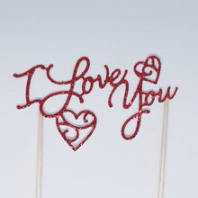 Load image into Gallery viewer, Happy Valentine's Day Cake Topper Card