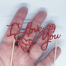 Load image into Gallery viewer, Happy Valentine's Day Cake Topper Card