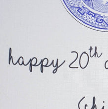 Load image into Gallery viewer, 20th Wedding Anniversary Card, China Anniversary Card
