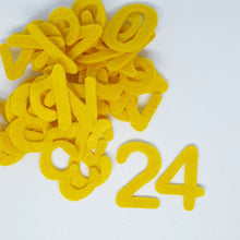 Load image into Gallery viewer, Felt Advent Calendar Numbers ( Style 2), Die Cut Numbers, DIY Advent Calendar