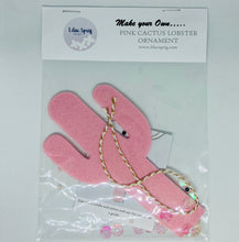 Load image into Gallery viewer, Sew Your Own Felt Lobster Christmas Ornament Kit