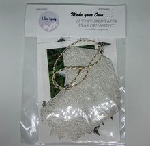 Load image into Gallery viewer, 3D Paper Star Kit. Die Cut Scandi Star Kit, Paper Star Ornament