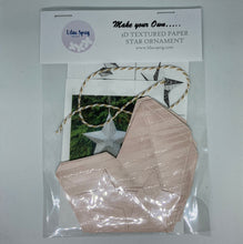 Load image into Gallery viewer, 3D Paper Star Kit. Die Cut Scandi Star Kit, Paper Star Ornament