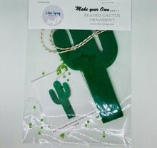 Load image into Gallery viewer, Sew Your Own Felt Cactus Christmas Ornament Kit