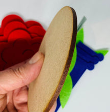 Load image into Gallery viewer, Felt Rose & Hyacinth Flower Plaque Kit, Make Your Own Valentine's Plaque Kit