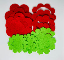 Load image into Gallery viewer, Felt Succulent & Rose Flower Plaque Kit, Make Your Own Valentine's Plaque Kit