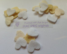 Load image into Gallery viewer, Red Felt Hearts, Small Die Cut Felt Hearts