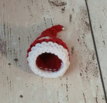 Load image into Gallery viewer, Knitted Santa Hat Chocolate Cover, Ferrero Rocher Christmas Santa Hat Cover