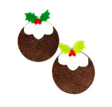 Load image into Gallery viewer, Felt Christmas Puddings, Die Cut Felt Christmas Pudding Shapes