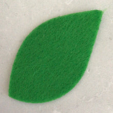 Load image into Gallery viewer, Green Felt Leaves, Die Cut Felt Leaf Kit