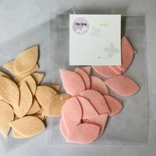 Load image into Gallery viewer, Green Felt Leaves, Die Cut Felt Leaf Kit