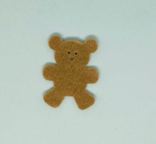 Load image into Gallery viewer, Felt Teddy Bears embellishments, Die Cut Felt Teddies