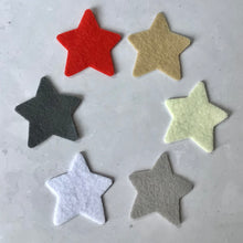 Load image into Gallery viewer, Scandi Felt Stars, Die Cut Felt Stars, Medium Felt Stars