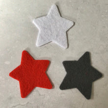 Load image into Gallery viewer, Scandi Felt Stars, Die Cut Felt Stars, Medium Felt Stars