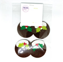 Load image into Gallery viewer, Felt Christmas Puddings, Die Cut Felt Christmas Pudding Shapes