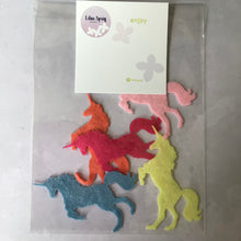 Load image into Gallery viewer, Felt Unicorns, Die Cut Felt Unicorns
