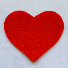 Load image into Gallery viewer, Large Felt Hearts, Die Cut Felt Heart