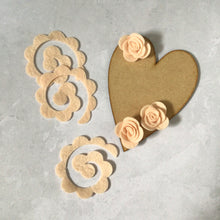 Load image into Gallery viewer, Felt Rosebuds, Pre-Cut Die Cut Flowers, Craft Supplies
