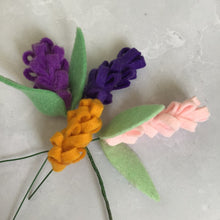 Load image into Gallery viewer, Felt Lavender Flower Kit, DIY Floral Craft
