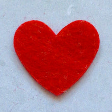 Load image into Gallery viewer, Any Colour 2cm Felt Hearts, Small Die Cut Felt Hearts
