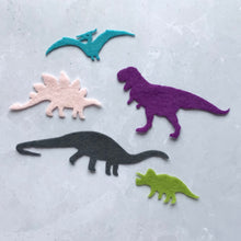Load image into Gallery viewer, Felt Dinosaur Set, Die Cut Felt Dinosaurs
