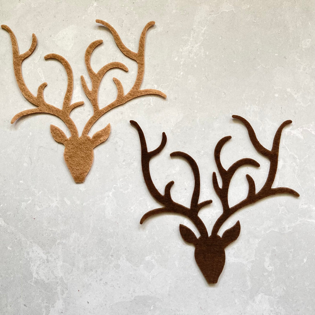 Extra Large Felt Stag Reindeer Head