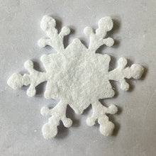 Load image into Gallery viewer, Felt Snowflakes, Style 1, Die Cut Felt Snowflakes
